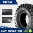 thumbnail image 3 of MaxAuto Set of 4 15X5-6 Front Tires & 20X9.50-8 Rear Lawn Mower Turf ATV Tires, 3 of 7