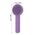 thumbnail image 4 of Unique Bargains 1 Pc Durable Pet Grooming Brush for Dog for Cat 7.48"x3.03"x2.09" Purple, 4 of 6