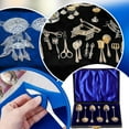 thumbnail image 5 of Paño antiplata azul de 2 x 1,5 m (6,6 x 4,8 pies), paño de lujo para pulir plata, paño para limpiar joyas, paño para pulir cubiertos y guardar cubertería., 5 of 5