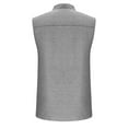 thumbnail image 5 of UQJfacai Sleeveless Shirts for Men Distressed Washed Tank Tops Henley Lapel Button V Neck Shirt Vintage Solid Tee Tops with Pocket M-3XL, 5 of 6