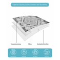 thumbnail image 5 of Black Grey Twin XL Size Down Alternative Comforter,Lightweight Comforter Quilt Bedding Set with Pillow Shams Boho Vintage Print Distressed Brick Patterns Bed Comforter Duvet Insert 68"x98", 5 of 7