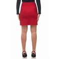 thumbnail image 3 of Rekkuna Women's Pull-On Stretchy Comfort Skirt (Large, Red), 3 of 5