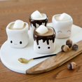 thumbnail image 1 of AVAFORT Marshmallow Shaped Hot Chocolate Mugs Set Cute Emoji 4 Cups Set, 1 of 5
