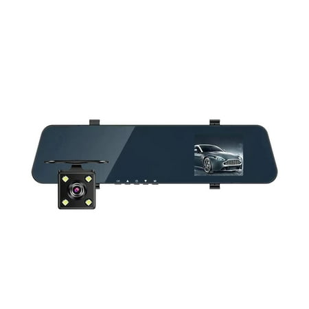 Kieccall 12 Inch Mirror Dash Cam - HD 1080P Front/Rear Backup Camera, Rearview Mirror for Cars/Trucks with Parking Assistance