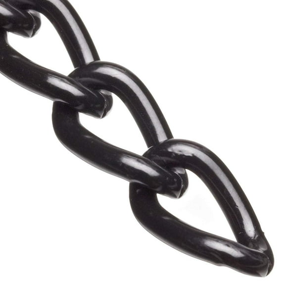 Campbell 0712577 Hobby and Craft Twist Chain, Black Plated, No. 250 Trade, 0.099 In. Diameter, 25 lbs Load Capacity, 33 Feet Mini Reel