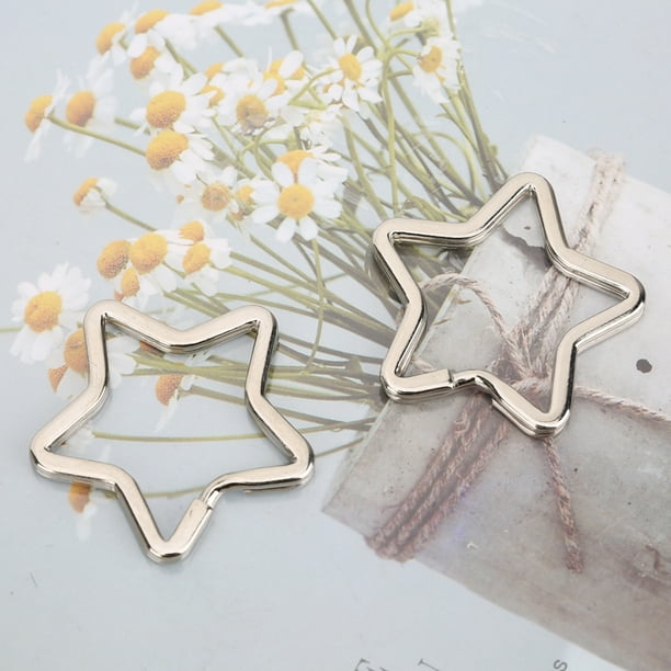 Llaveros Jadeshay 10 Piezas de Llavero de Metal Herramienta para Hacer Joyas