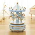 thumbnail image 4 of VONKY Merry-Go-Round Music Boxes For Magical Christmas Celebration Interactive Durable H-B-6 Red 6.2 inch, 4 of 6