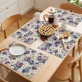 thumbnail image 5 of Farmhouse Flowers Placemats Set of 12 Botanical Purple Blue Floral Plants Place Mats Indoor Wipeable Table Mats Washable Cloth Dining Table Placemats for Kitchen Holiday Party Home Decor 13x19 Inch, 5 of 9
