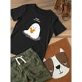 thumbnail image 3 of Happy Halloween Ghost Heart T-Shirt Toddler -Image by Shutterstock,  4 Toddler, 3 of 4