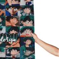 thumbnail image 3 of Cortina de ducha My Hero Academia con diseño de dibujos animados, con 12 ganchos, impermeable, lavable, de poliéster, para decoración del baño, 60 x 72 pulgadas, de hierro, 3 of 8
