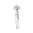 thumbnail image 3 of Bague de Fiançailles Halo Pavé 1ct Or Blanc 14K, 3 of 4