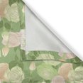 thumbnail image 6 of Ambesonne Rose Valance & Curtain, Pastel Abstract Blossoms, 55"x45", Pistachio Green White, 6 of 7