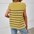 thumbnail image 7 of AherBiu Womens Sweater Tank Tops Striped Crewneck Knitted Sleeveless Going out Tops for Women, 7 of 7