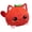 apple-red, variant on Cute Fruit Cat Plush Toy, Soft Stuffed Kitty Doll for Kids & Room Decor