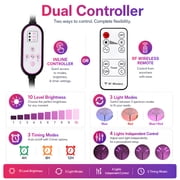 DAYBETTER Grow Light for Indoor Plants, 4 Heads Full Spectrum Plant Light with Adjustable Stand, 3 Light Modes Grow Lamp with Auto Timer & 10 Dimmable Brightness