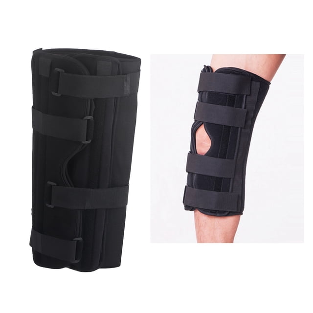 Rodilleras, 3 Paneles Ajustable Rodilla Pierna Férula Dolor Reducir Velocidad Recuperación Rodilla Pierna Inmovilizador Para Esguinces Dislocaciones Lesiones