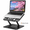 Black, variant on Swayvoo Laptop Stand for Desk, 360° Rotating Ergonomic Laptop Holder — Height Adjustable Foldable Aluminum Computer Stand Compatible with MacBook, Dell, HP, Lenovo, 10–16 Inch Laptops