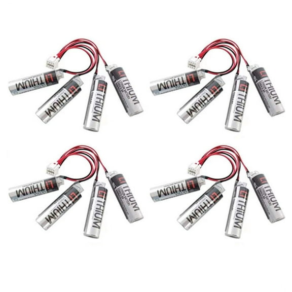 4 PCS ER6V/3.6V Battery Pack for Yaskawa HW0470360-A Motoman Robot  Plug