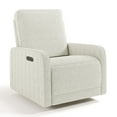 thumbnail image 3 of Storkcraft Kyoto Deluxe Extra-Wide Nursery Power Recliner Swivel Glider, Ivory Boucle, 3 of 15