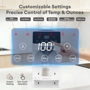 HORIGEN White Automatic Baby Formula Dispenser with App Control, Instant Heating, BPA-Free for Night Feeding