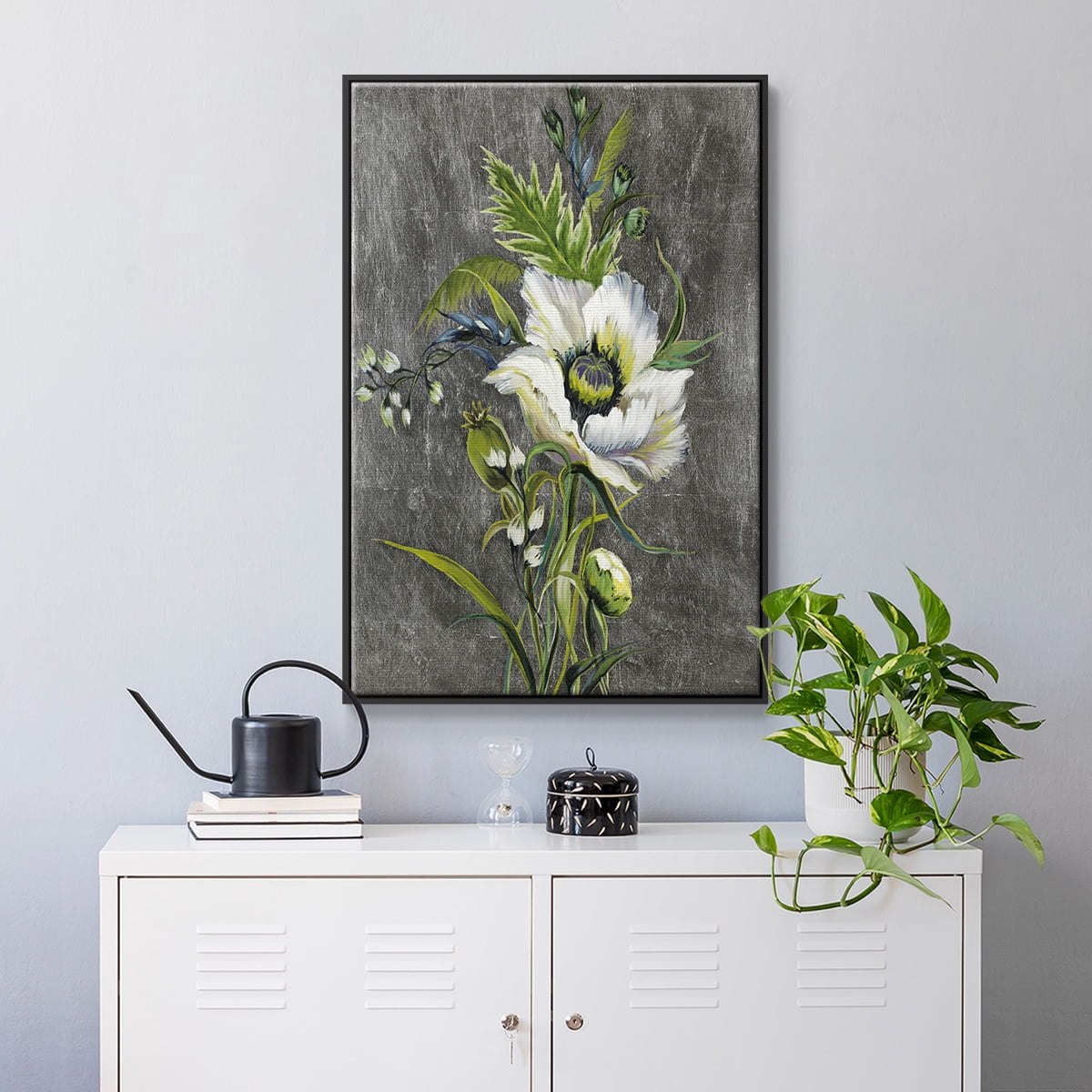 Sunny Sunday II Framed Premium Gallery Wrapped Canvas - Ready to Hang - 17 x 25 - Black Floating Frame