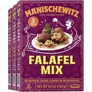 Manischewitz Mediterranean Falafel Ball Mix 6.4oz 3 Pack All Natural, Sugar Free, Certified Kosher, 7 Grams of Protein Per Serving