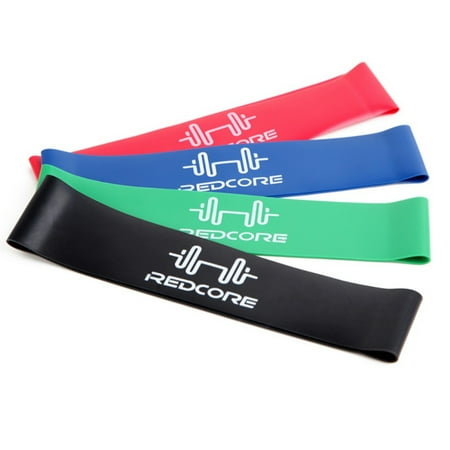 Resistance Bands Set of 4 Exercise Bands - Workout Bands Stretch Bands for Legs Butt Yoga Fitness Physical Therapy Home Equipment Training for Women