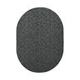 thumbnail image 1 of Furnish My Place Indoor Floor Rug - 7 ft. x 9 ft. Oval, Dark Gray, Distressed, Area Rug for Bedrooms, Hallways, Living Rooms, 1 of 5