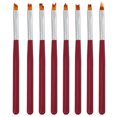 thumbnail image 1 of 8pcs Nail Art Brush Nail Painting Brush Set Poly DIY Drawing Pen Brushes, 1 of 7