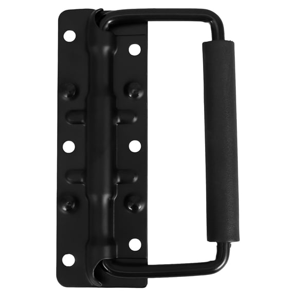 Black Heavy Duty Spring Loaded Case Handle with Iron Hardware for Flight Cases and Home Use