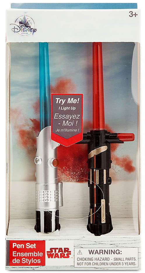 star wars lightsaber pen set
