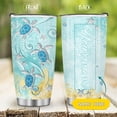 thumbnail image 2 of Personalized Sea Turtle Tumbler Gifts, Birthday Valentines Day Gifts Ideas for Friend Sister Bestie Daughter, Sea Turtle Lover Gifts for Women Girls, Custom Name Stainless Steel Tumbler 20oz, 2 of 6