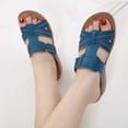 thumbnail image 3 of Leozcaa Sandales Compensées pour Femmes Confortables à Enfiler Plateforme d'Été Talon Bas Chaussures de Marche, 3 of 7