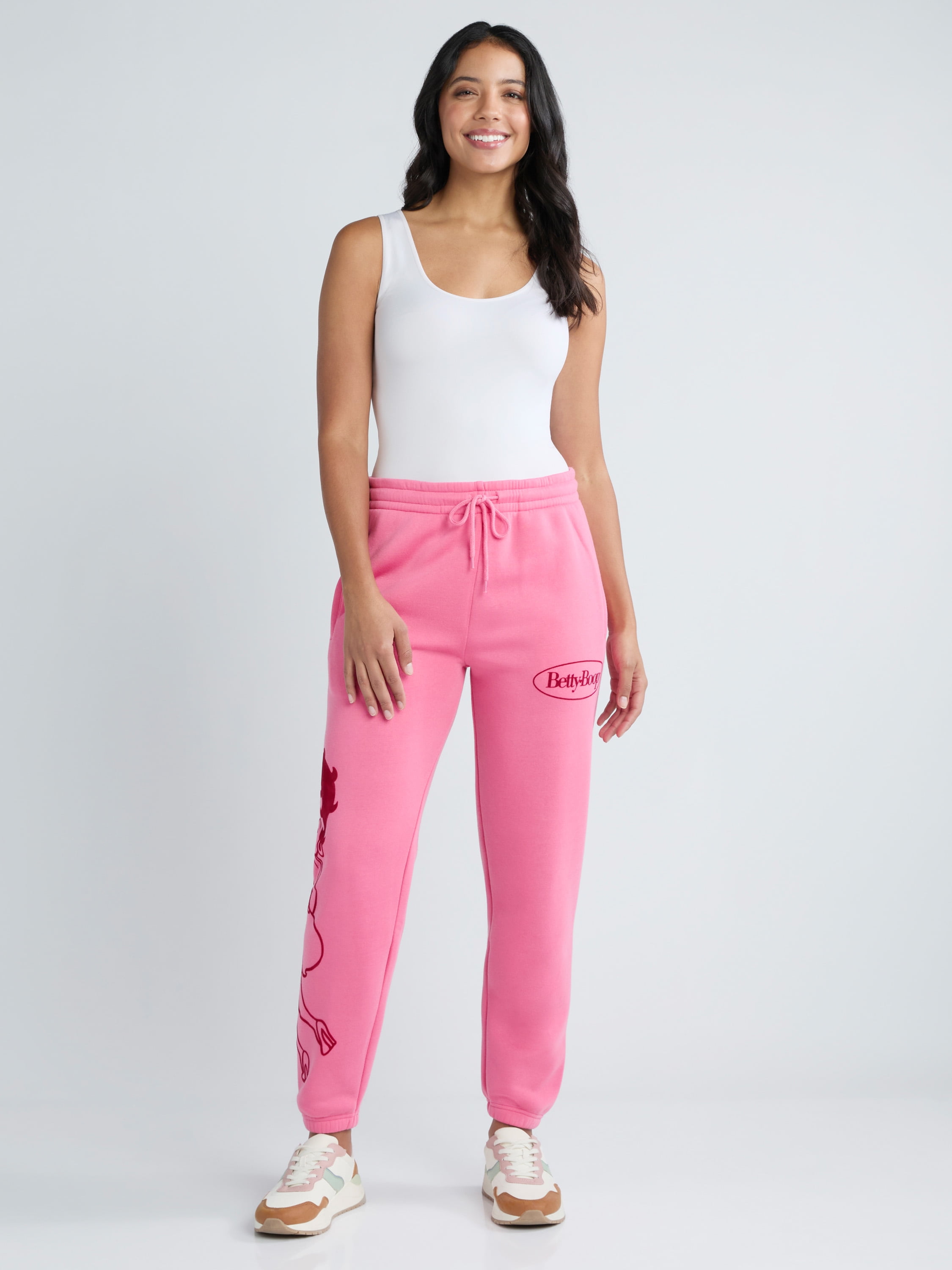 Betty Boop Women’s Graphic Jogger Pants, Sizes XXS-XXL