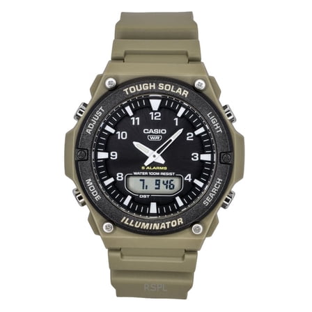Casio Standard Analog Digital Resin Strap Black Dial Solar AQ-S820W-5AV 100M Men's Watch