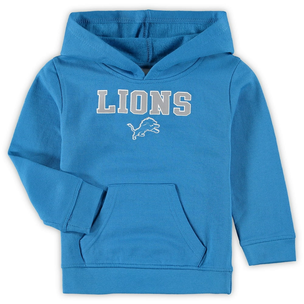Toddler Blue Detroit Lions Team Fleece Pullover Hoodie