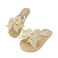 thumbnail image 1 of IUJSOY Womens Flip Flops Slip on Bowknot Thong Sandals Casual Summer Beach Slides Platform Slippers, 1 of 6