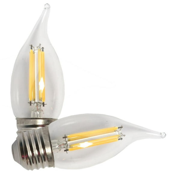 Feit Electric 20992 - BPEFC40950CAFIL/2/RP Decorative Chandelier Antique Filament LED Light Bulb
