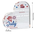 thumbnail image 3 of Independence Day Heart Shaped Acrylic Decoration For Home Living Room Souvenir Gift For Family Friend, 3 of 9