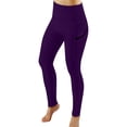 thumbnail image 3 of pstuiky Leggings for Women, Workout Leggings for Women Yoga Pants for Women High Waisted Workout Leggings Women's Yoga Leggings for Women Tummy Control Purple S, 3 of 4