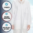 thumbnail image 3 of Medical Nation 30 Pack Disposable Lab Coats - White Lab Coat with Pockets, Knee Length, Lab Coat Women and Men | Perfect For Use in Hospitals, Pharmacies, Labs, Clinics, Painting, at Home | 2X-Large, 3 of 8