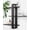 Black, variant on Black Floating Shelves for Wall Mounted Shelving Unit Pine 3 Tier Large Shelf for Bedroom Living Room Office Bathroom Decoration Storage Photo Display Modern 20in
