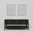 thumbnail image 4 of Norwalk 72 in W Black Oak Double Bath Vanity, White Quartz Top, and 34 in Mirrors, 4 of 9