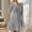 Gray, variant on BLTIBY Spring Sweater Dresses for Women Ribbed Knit Long Sleeve Mini Dress Casual Bodycon A-Line V Neck Solid Color Short Dresses Purple XXL
