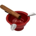 thumbnail image 2 of Stinky Cigar Ashtray 5"inch Round Mini Herf 3 Stirrup Rests Perfect for Personal and Puffing with Friends (Red), 2 of 5