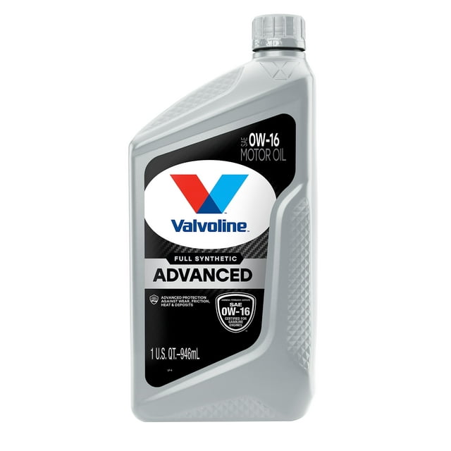 Aceite de motor Valvoline Advanced Full Synthetic Sae 0W-16, 1 cuarto de galón