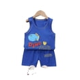 thumbnail image 1 of 18M 60ChampagneSummer Cute Cartoon 2pcs Niños Bebé Niños Niñas Chaleco de dibujos animados Top Shorts Pantalones Conjunto Ropa Niños Pijamas Niñas Conjuntos de ropa esquí esquí Gafas de esquí, 1 of 4
