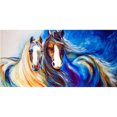 thumbnail image 1 of Cuadro de dibujo de taladro redondo completo 5D pintura de diamante de caballo adorno de sala de estar Hugtrwg Para estrenar, 1 of 1