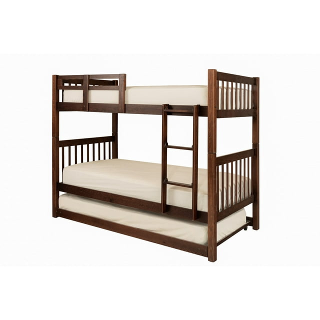 Litera Kessa Muebles Alabama 3 Camas Individuales Café