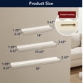 thumbnail image 3 of American Art Decor White Scallop Floating Wall Shelf Set of 3, Wood Picture Ledge Shelves with Lip, Shabby Chic Decorative Wall Shelves for Nursery, Gallery, Bathroom & Living Room Decor, 3 of 7